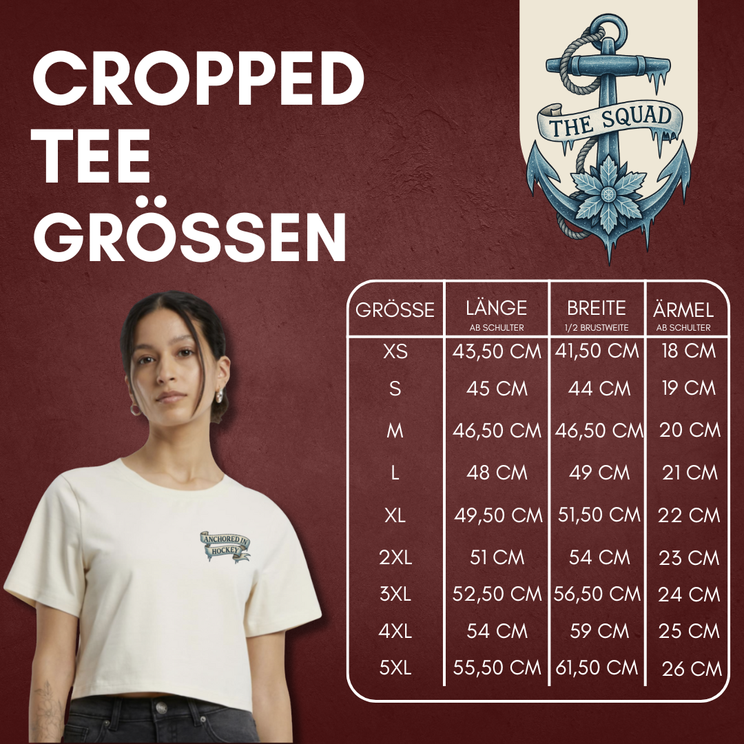 THE SQUAD "Anchored in Hockey"  Cropped Tee