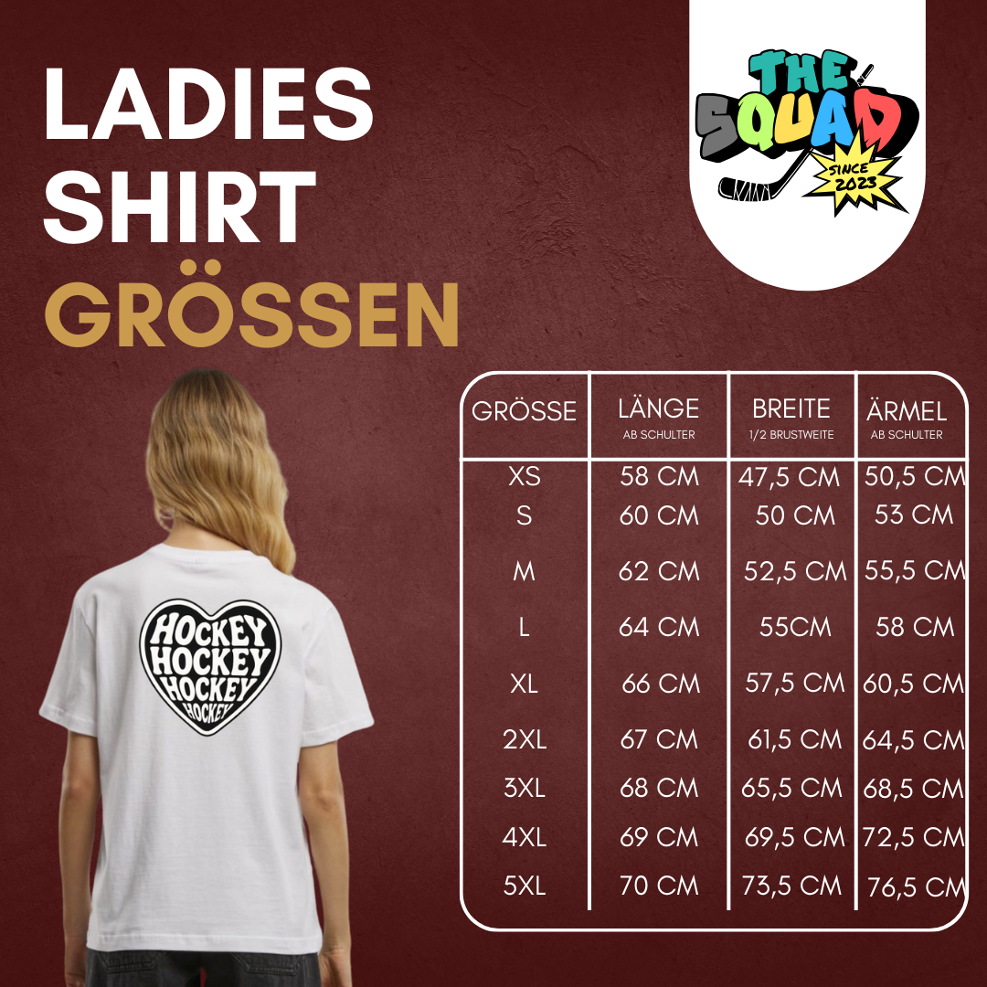THE SQUAD "Heart of Hockey" Ladies Shirt in 2 Farben