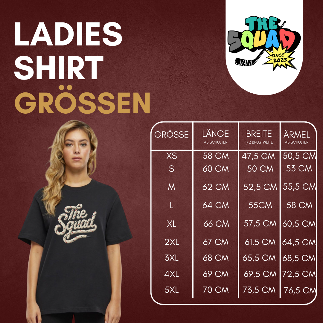 THE SQUAD "Laces" Ladies Shirt in 2 Farben