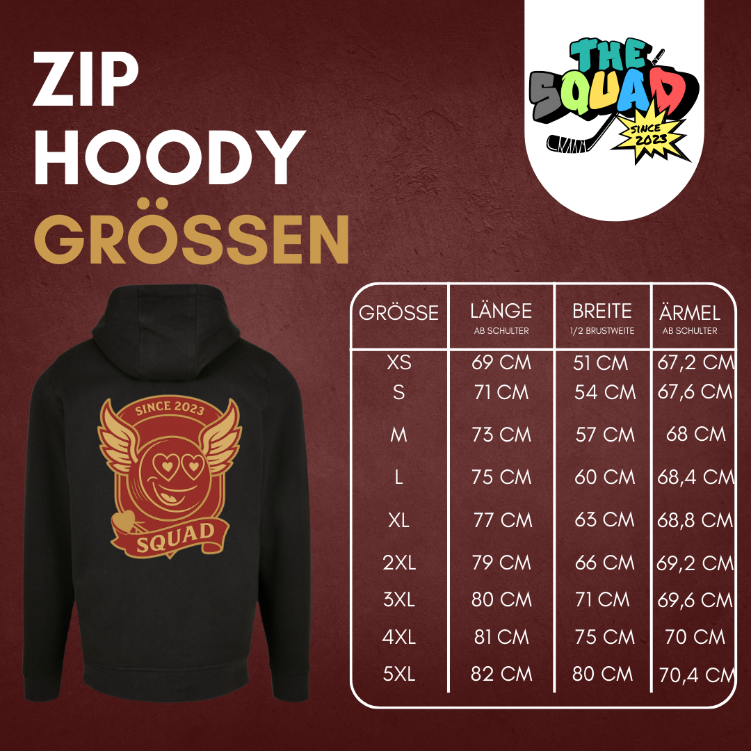 THE SQUAD "Winger"🏒🪽 Zip Hoody in 2 Farben