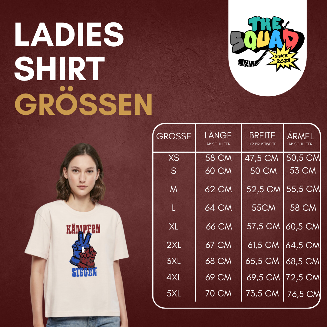π‘π―π¬πππ¦π«π€ π€ππ²π«π±π©π’π±π° "KΓ€mpfen und Siegen " Ladies Essential T-Shirt in 2 Farben