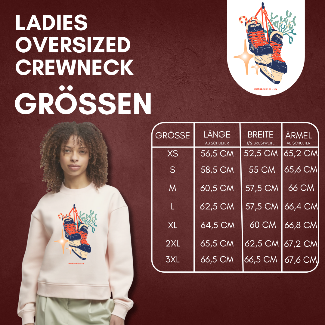 THE SQUAD "Under the Mistletoe" Ladies Oversized Crewneck