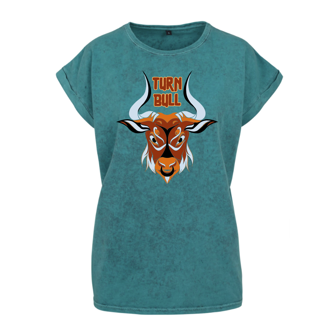 Travis Turnbull "Bull 91" Extented Shoulder Ladies T-Shirt front