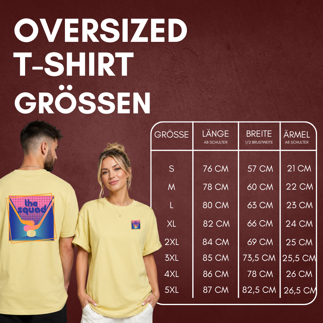 "VINTAGE HOCKEY VIBES" The Squad Overized T-Shirt