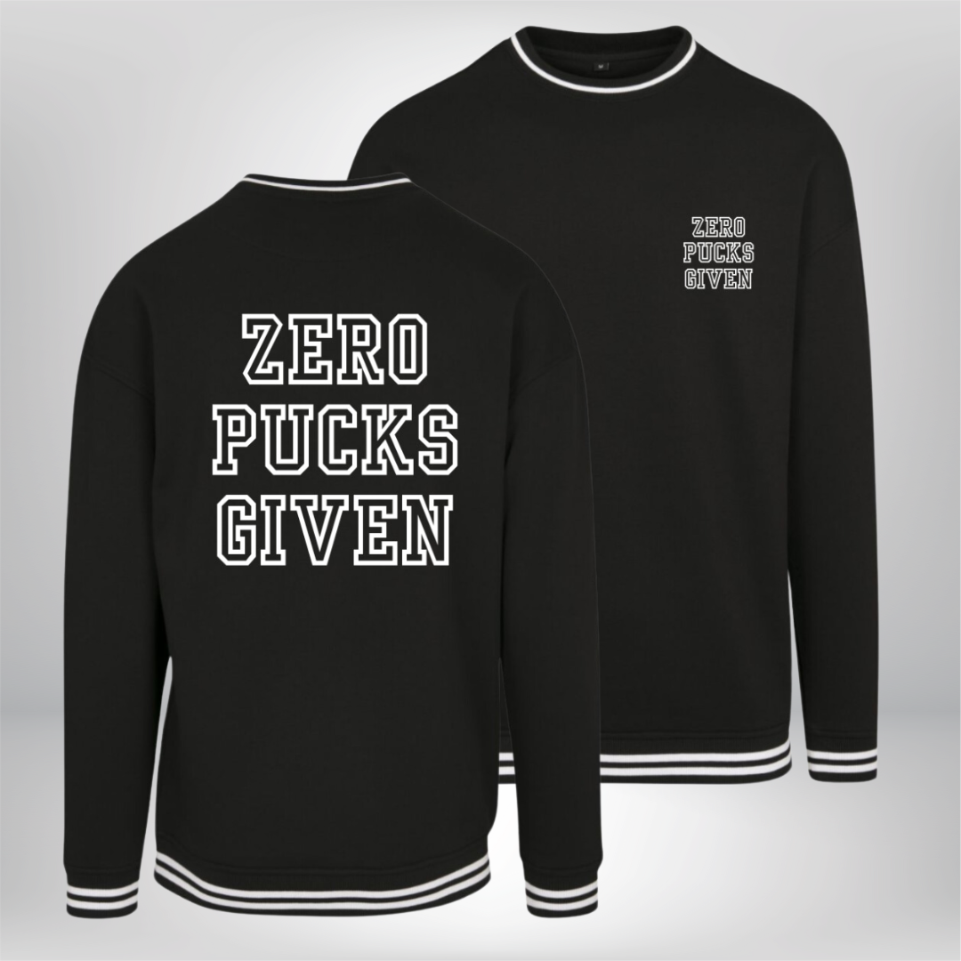 THE SQUAD 🏒 Zero Pucks Given 🏒  College Sweat Crewneck
