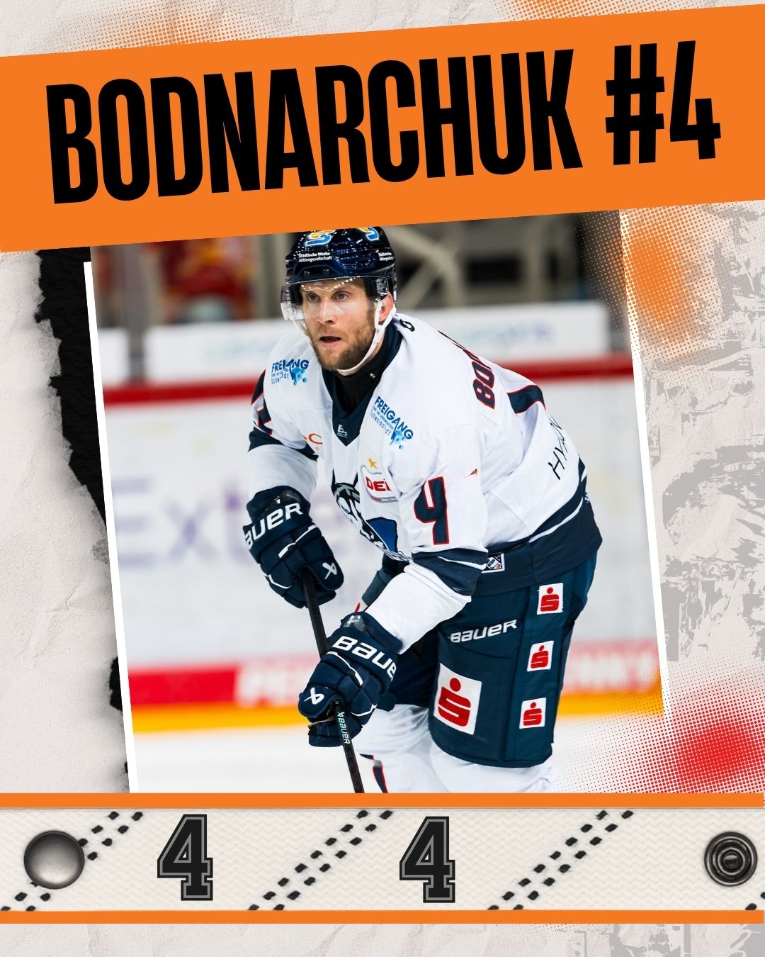 #4 Eishockey Armband Andrew Bodnarchuk #4 - GAMECODE Lace Armband