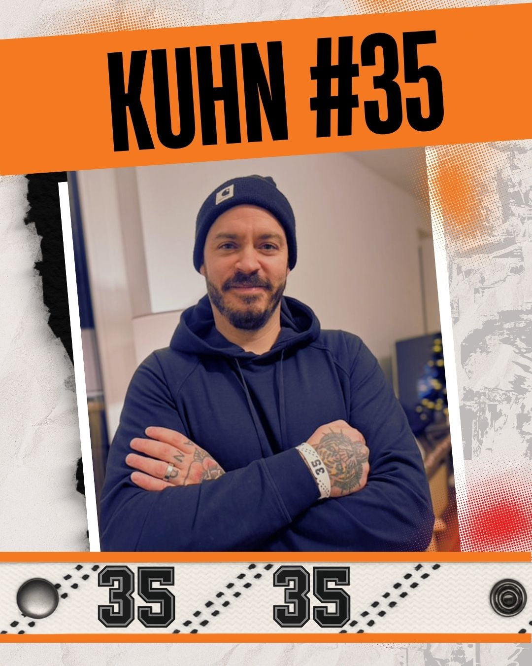 #35 Eishockey Armband Jerry Kuhn #35 - GAMECODE Lace Armband