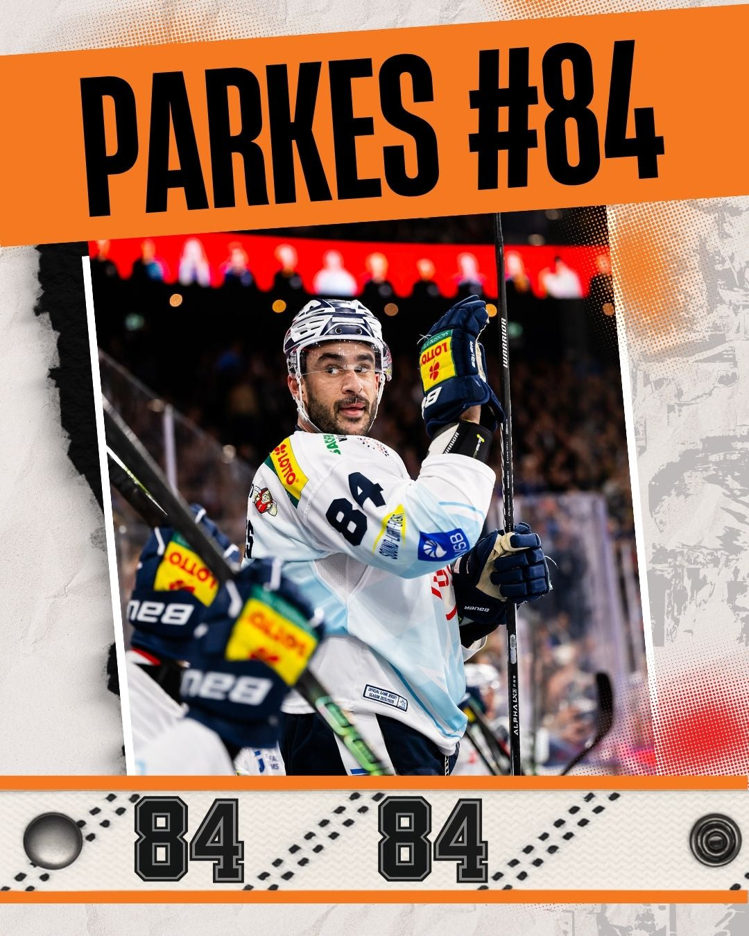 #84 Eishockey Armband Trevor Parkes #84 - GAMECODE Lace Armband
