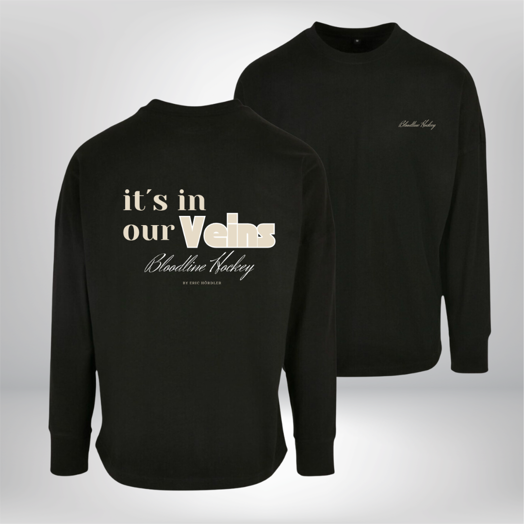 Eric Hördler "Bloodline Hockey - It´s in our Veins" Oversized Longsleeve