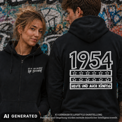 1954 Block Zip Hoody