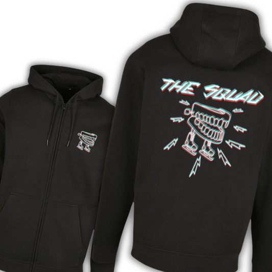 The Squad  "Hockey Teeth" Heavy Zip Hoodie