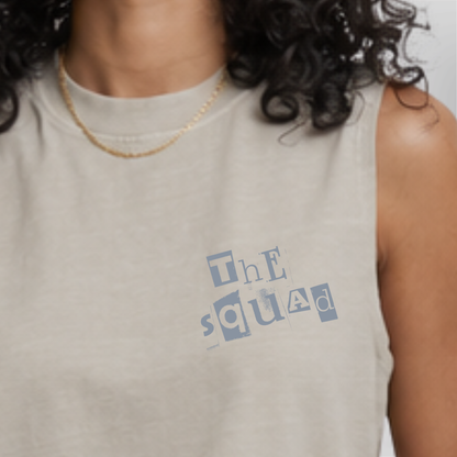 "ANTHEM" The Squad Hockey Ladies Vintage Washed Sleeveless Tee