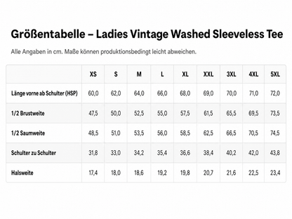 "ANTHEM" The Squad Hockey Ladies Vintage Washed Sleeveless Tee