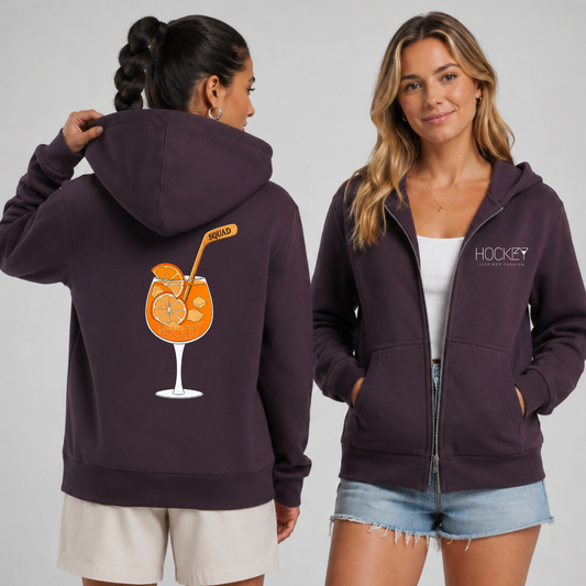 "APERITIVO SQUAD" The Squad Hockey Ladies Zip Hoody
