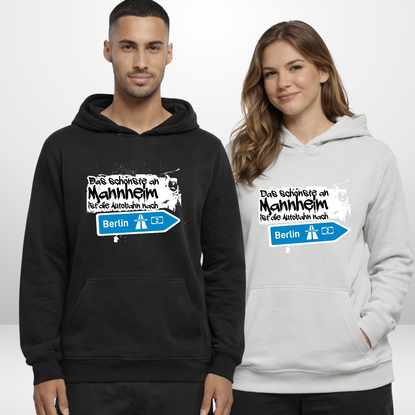 "AUTOBAHN" Broken Sticks X The Squad Heavy Hoodie in 2 Farben