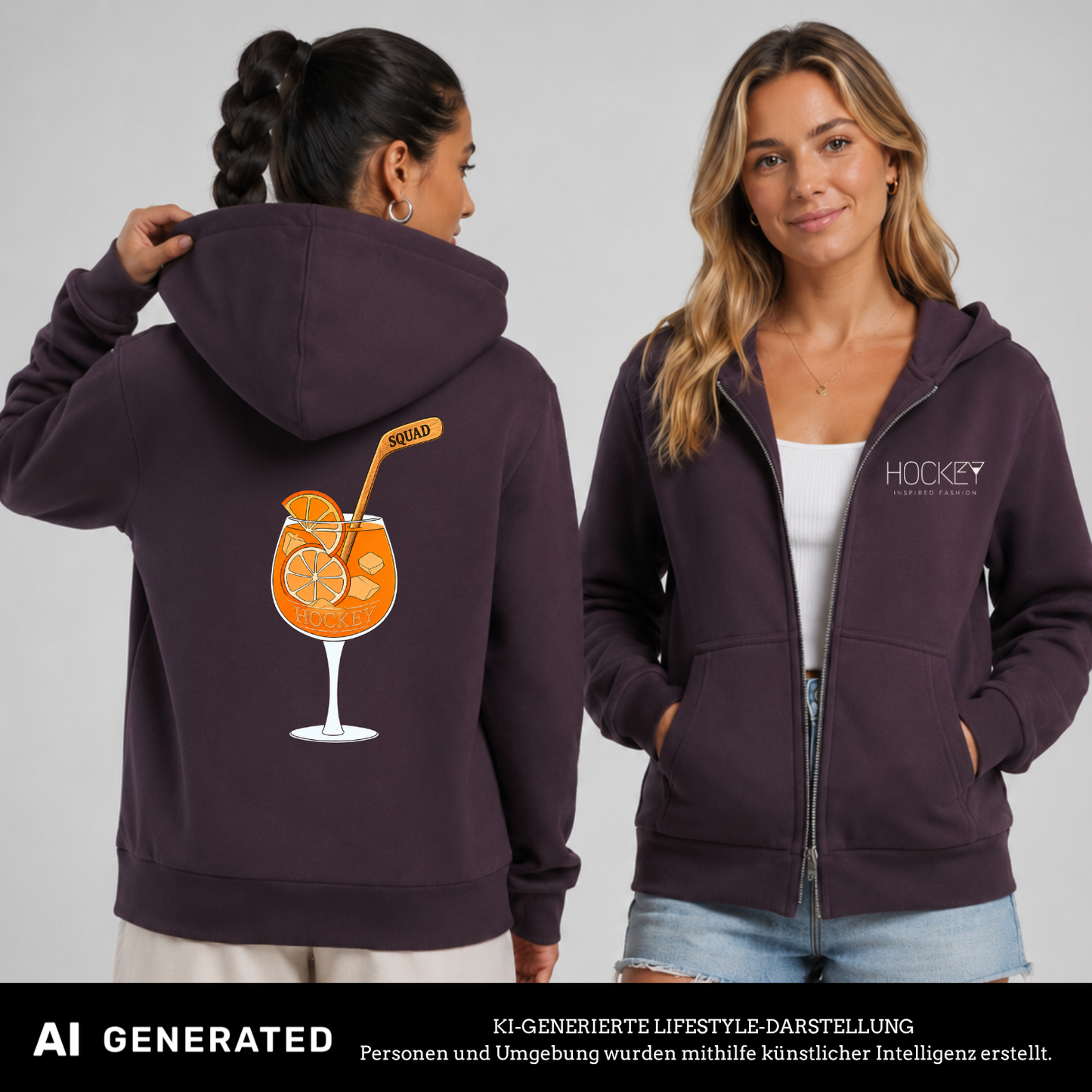 Aperiitivo Squad Ladies Zip Hoody