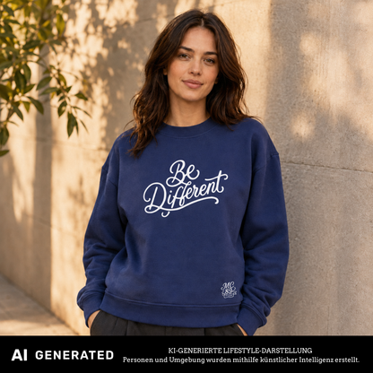 BE DIFFERENT Ladies Crewneck Matt Choupani X The Squad