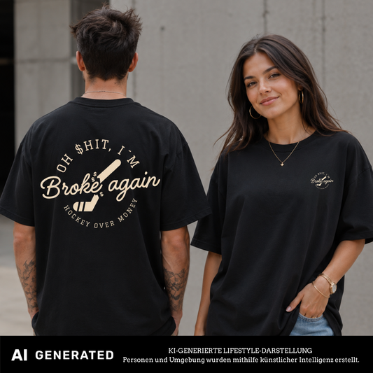 BROKE AGAIN Oversized Premium Shirt Schindi x The Squad