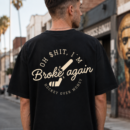 BROKE AGAIN Oversized Shirt Schindi x The Squad