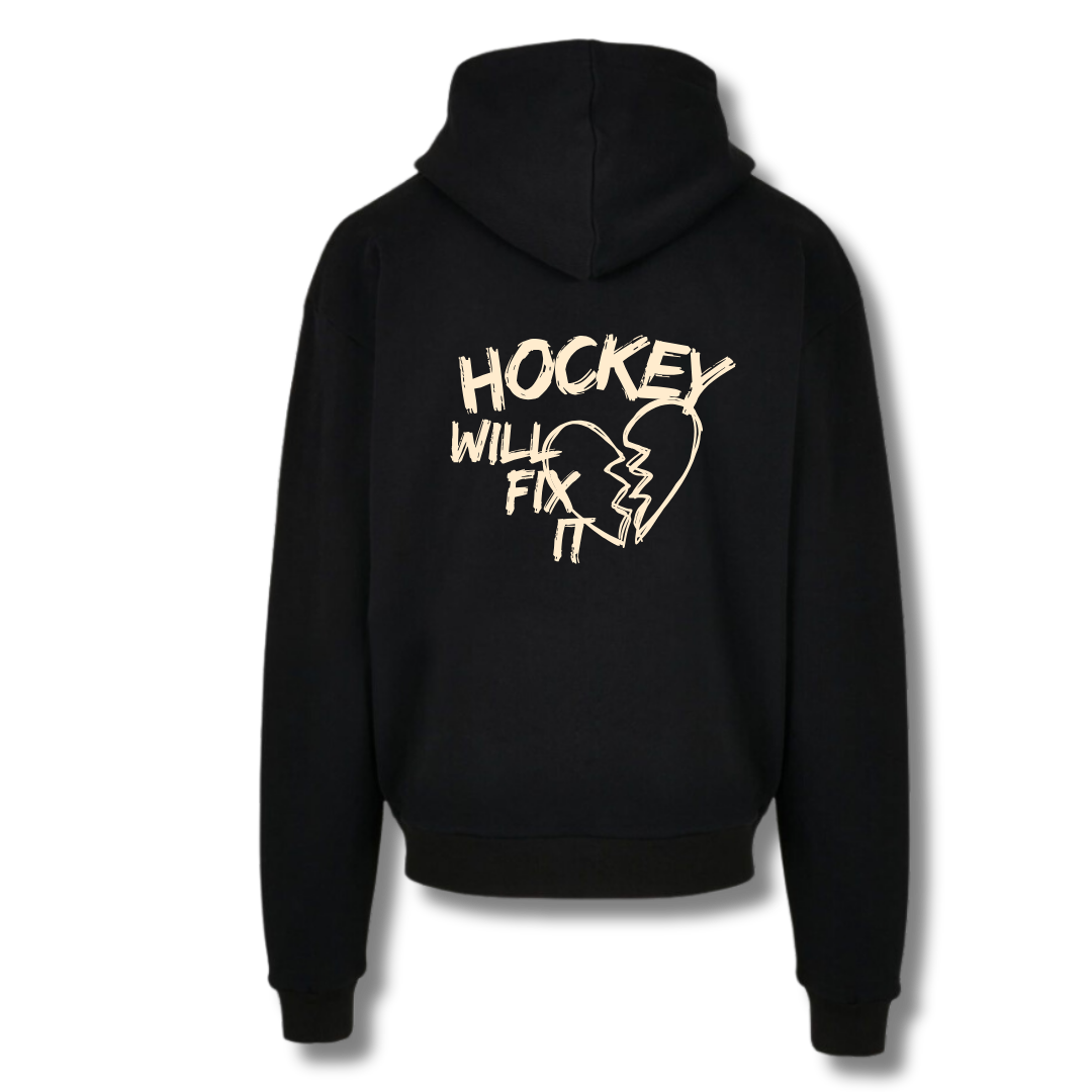 The Squad "Hockey will fix it" Ultra Heavy Oversize Hoodie in 2 Farben