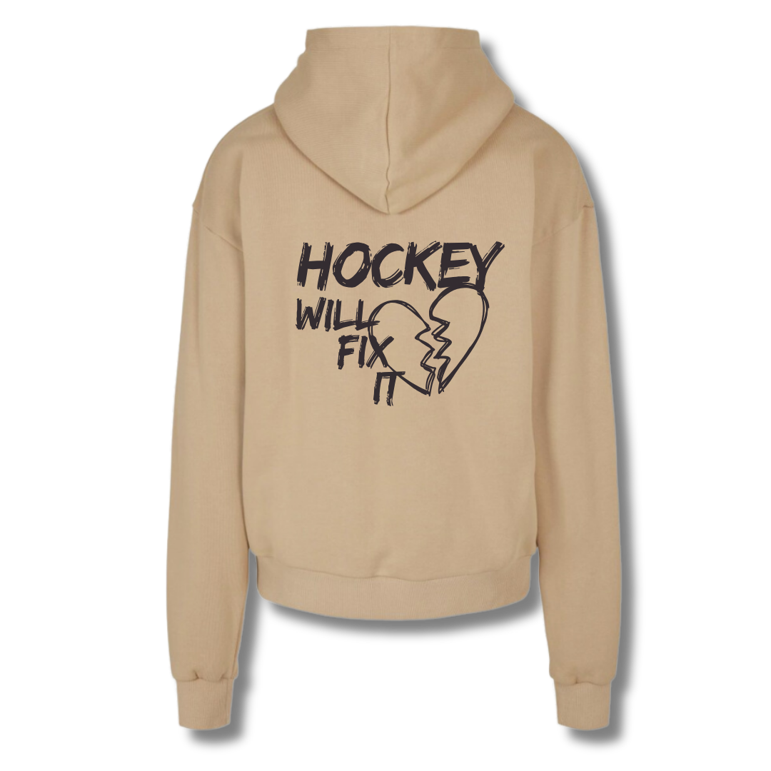 The Squad "Hockey will fix it" Ultra Heavy Oversize Hoodie in 2 Farben