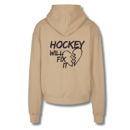 The Squad "Hockey will fix it" Ultra Heavy Oversize Hoodie in 2 Farben