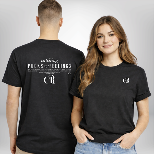 "CATCHING PUCKS NOT FEELINGS" Cody Brenner X The Squad T-Shirt