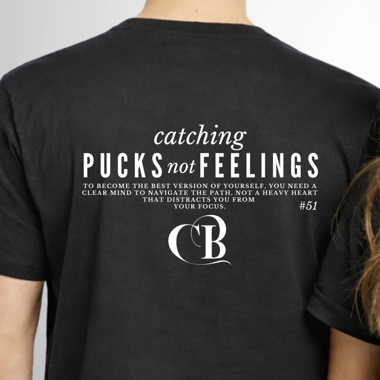 "CATCHING PUCKS NOT FEELINGS" Cody Brenner X The Squad T-Shirt