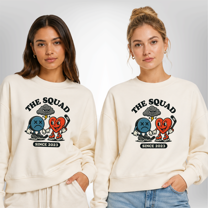 "CLOUDY MOOD" The Squad Hockey Ladies Oversized Crewneck