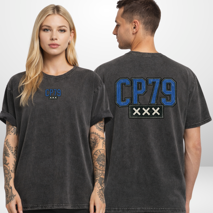 "CP79" Calvin Pokorny X The Squad Acid Washed Oversized T-Shirt