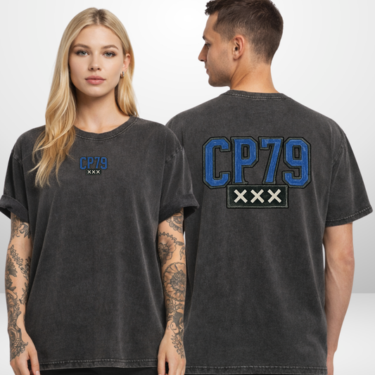 "CP79" Calvin Pokorny X The Squad Acid Washed Oversized T-Shirt