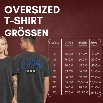 "CP79" Calvin Pokorny X The Squad Acid Washed Oversized T-Shirt