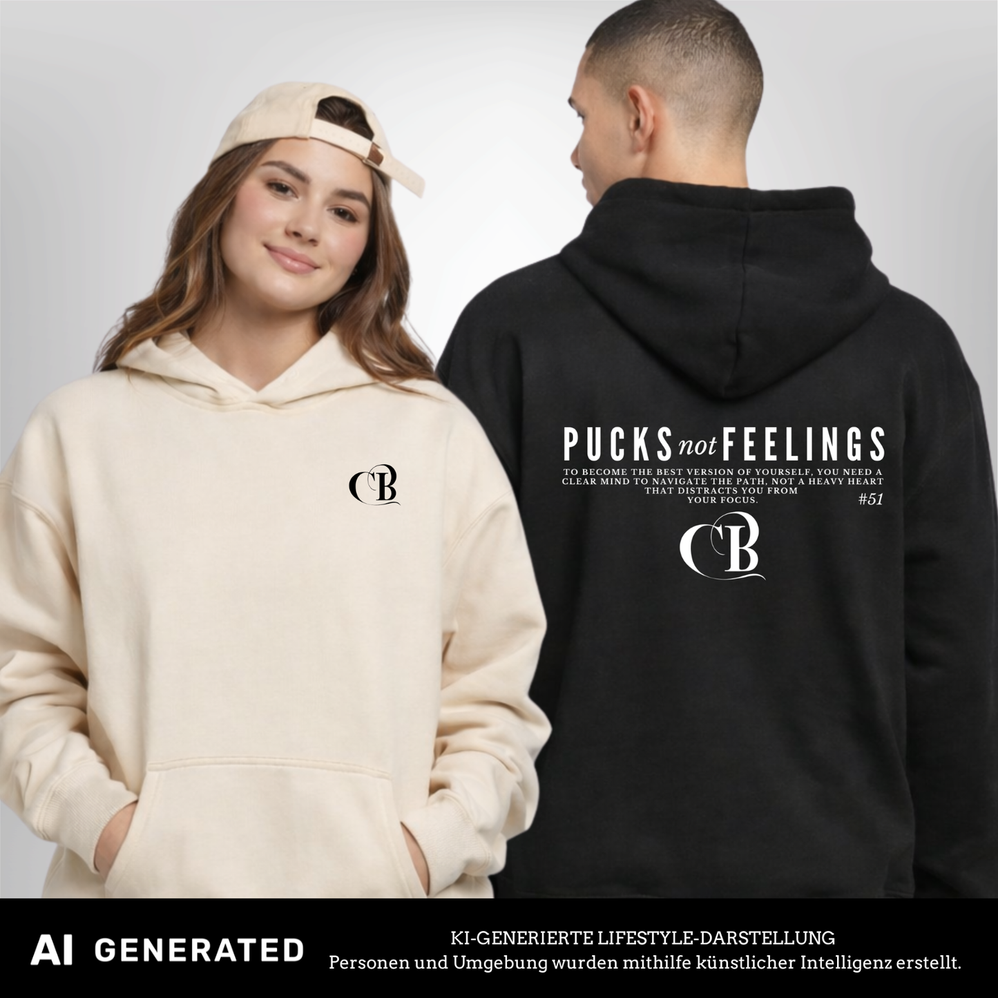 Catching Pucks Oversized Hoody Cody Brenner X The Squad