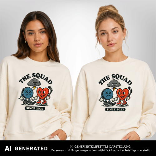 Cloudy Mood Ladies Oversized Crewneck