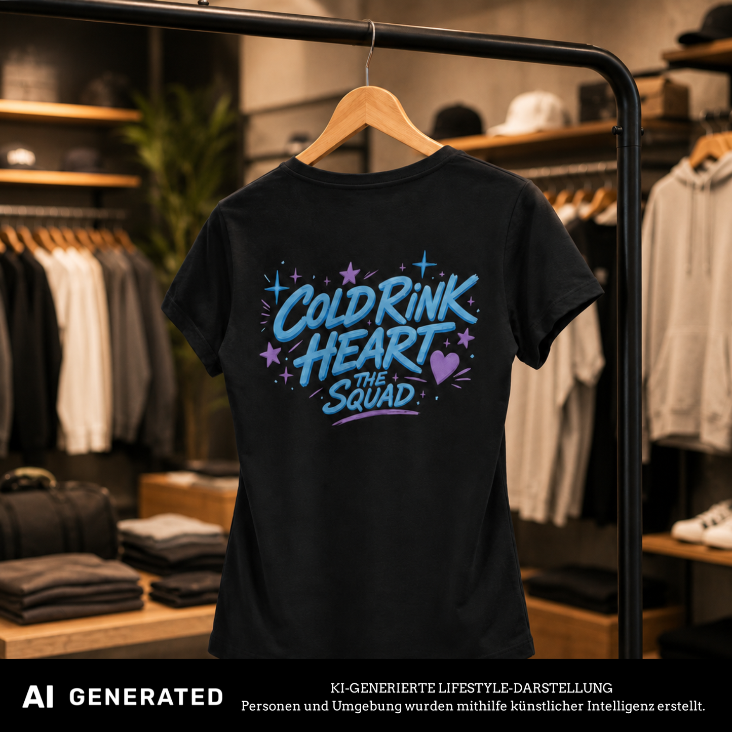 Cold Rink Heart Ladies Shirt