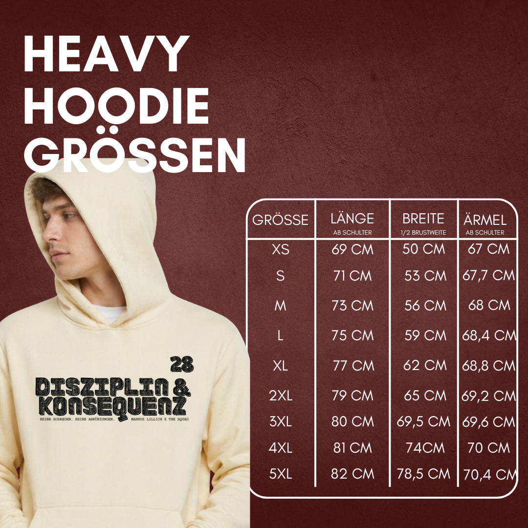 "DISZIPLIN & KONSEQUENZ" Markus Lillich X The Squad Heavy Hoody