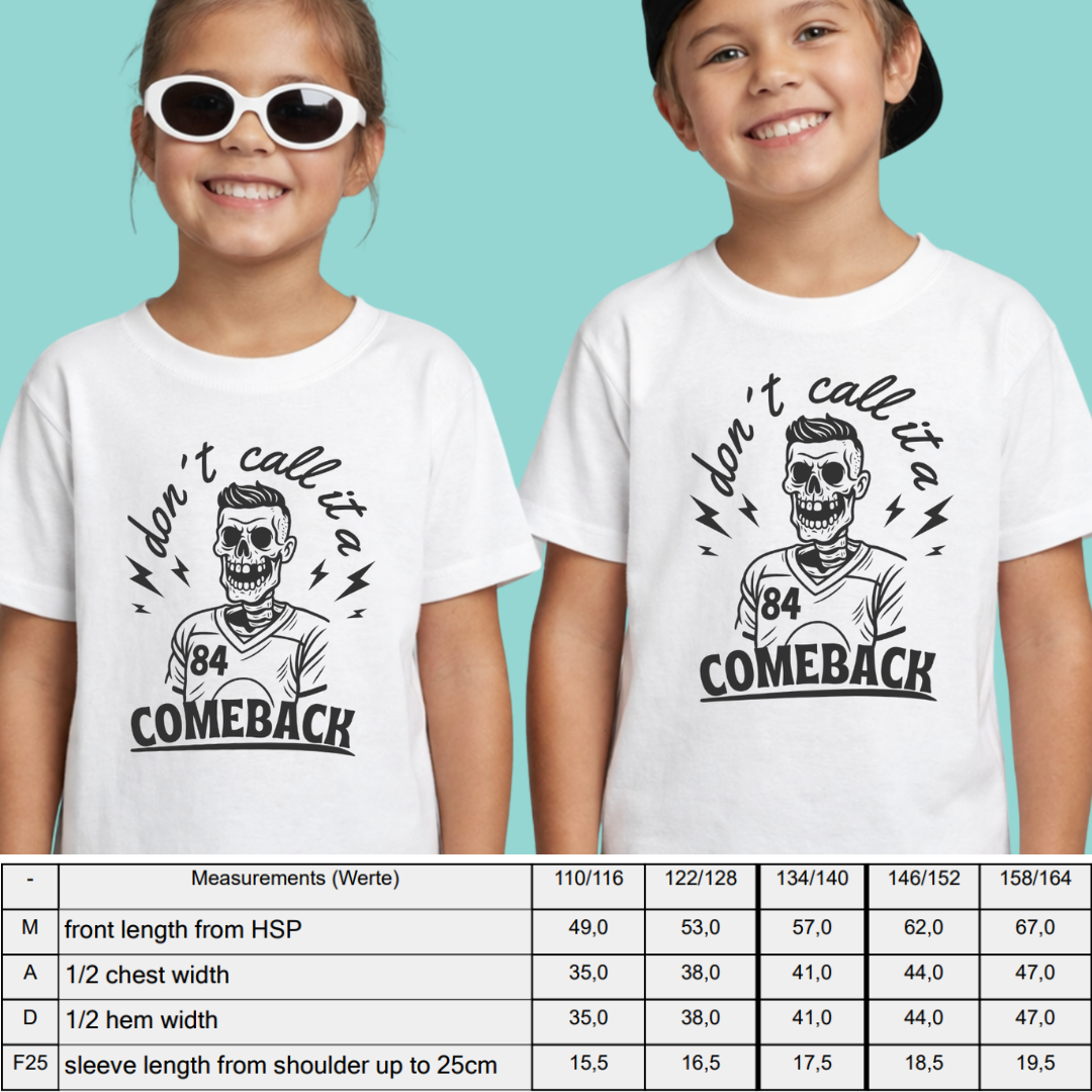"DON`T CALL IT A COMEBACK" Trevor Parkes X The Squad Kids T-Shirt