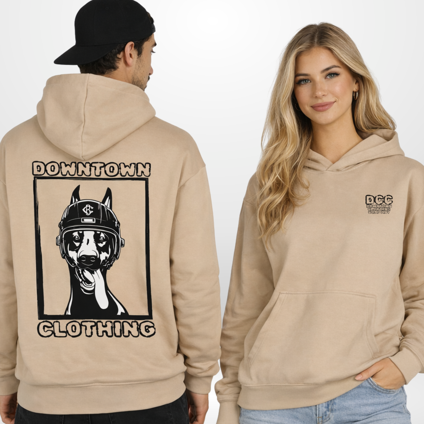 "DOWNTOWN" Constantin Braun X The Squad Ultra Heavy Oversized Hoody