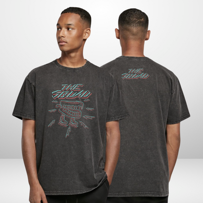 The Squad "Chattering teeth" Acid Washed Oversized T-Shirt