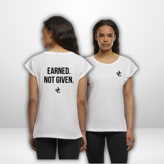 Julian Chrobot "EARNED." Ladies Shirt