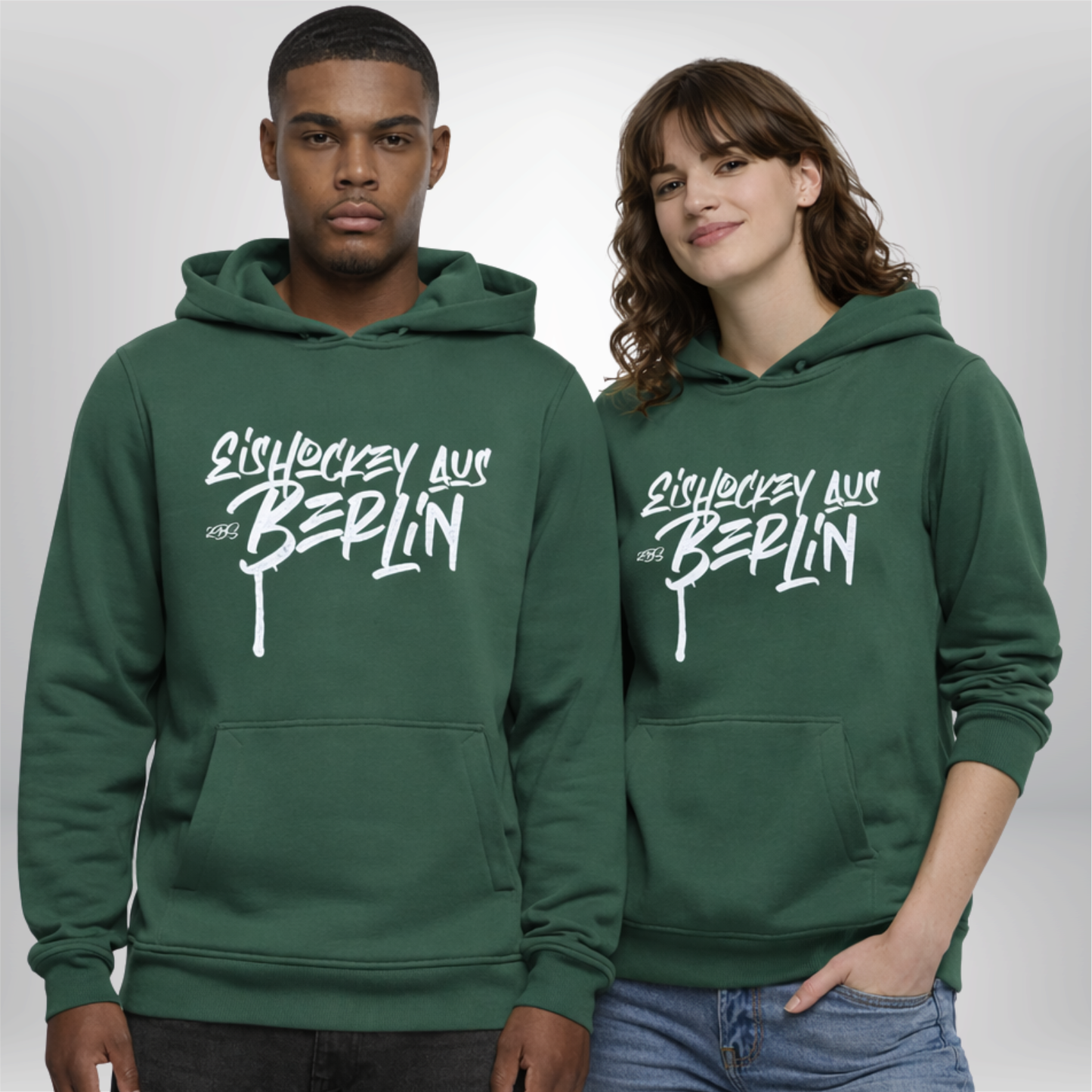 "EISHOCKEY AUS BERLIN" Broken Sticks X The Squad  Heavy Hoodie