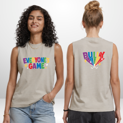 "EVERYONE´S GAME 🏳️‍🌈" Bully X The Squad Hockey Ladies Vintage Washed Sleeveless Tee