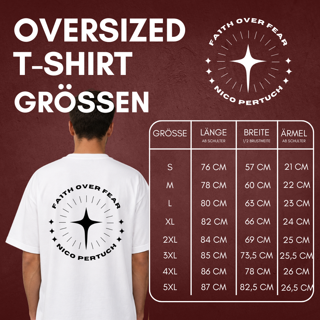 "FA1TH OVER FEAR" Nico Pertuch X The Squad Hockey Oversized Shirt in 2 Farben