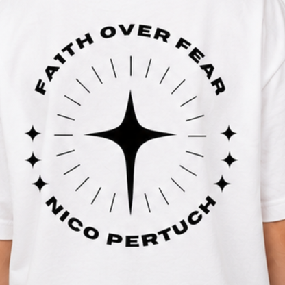 "FA1TH OVER FEAR"  Nico Pertuch X The Squad Kids T-Shirt