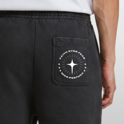"FA1TH OVER FEAR" Nico Pertuch X The Squad Vintage Heavy Shorts