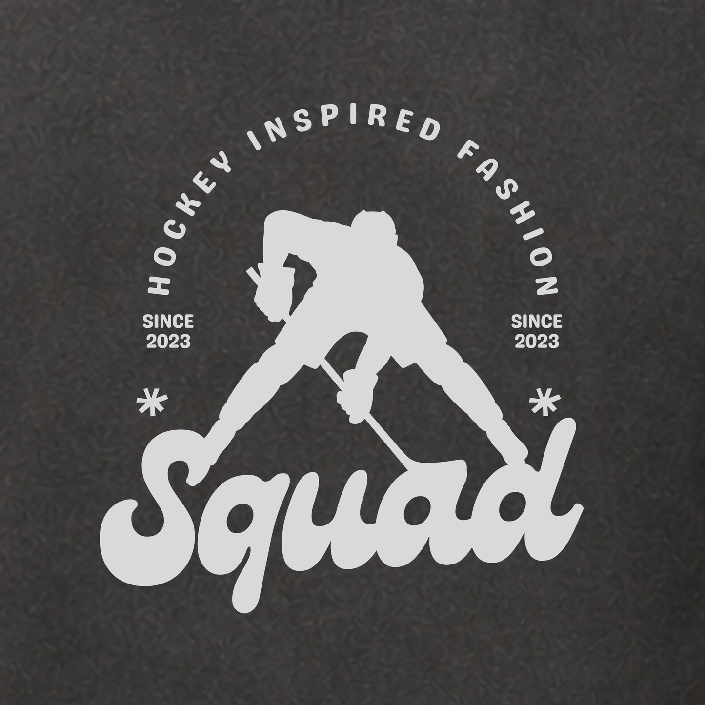 "FACE-OFF" The Squad Hockey Acid Washed Round Neck Tee