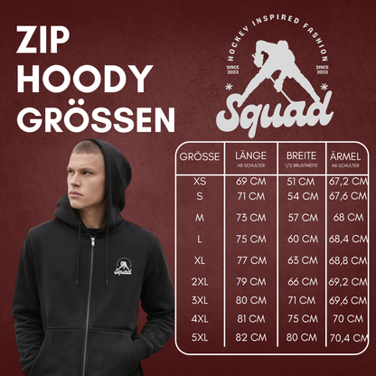 "FACEOFF" The Squad Heavy Zip Hoody