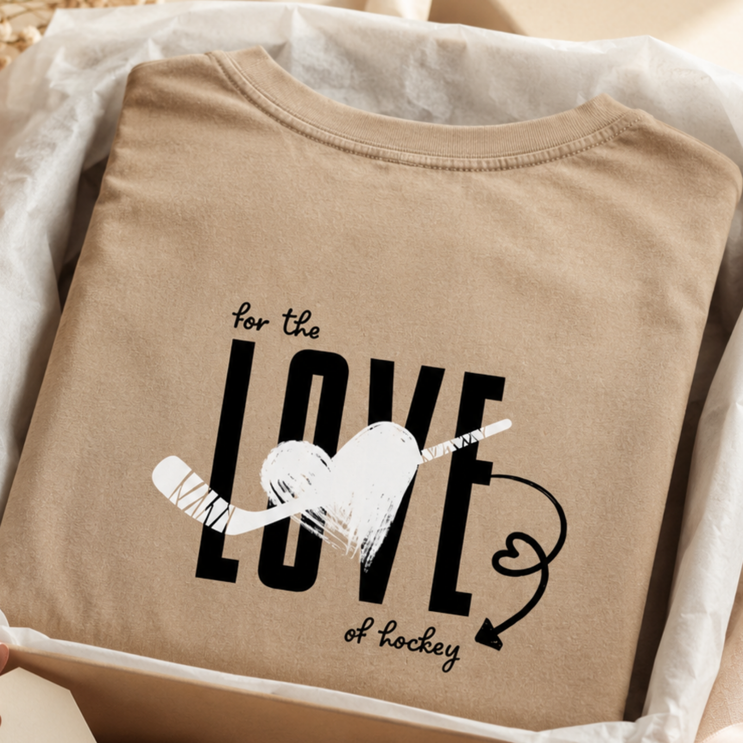 "FOR THE LOVE OF HOCKEY" The Squad Hockey Oversized T-Shirt