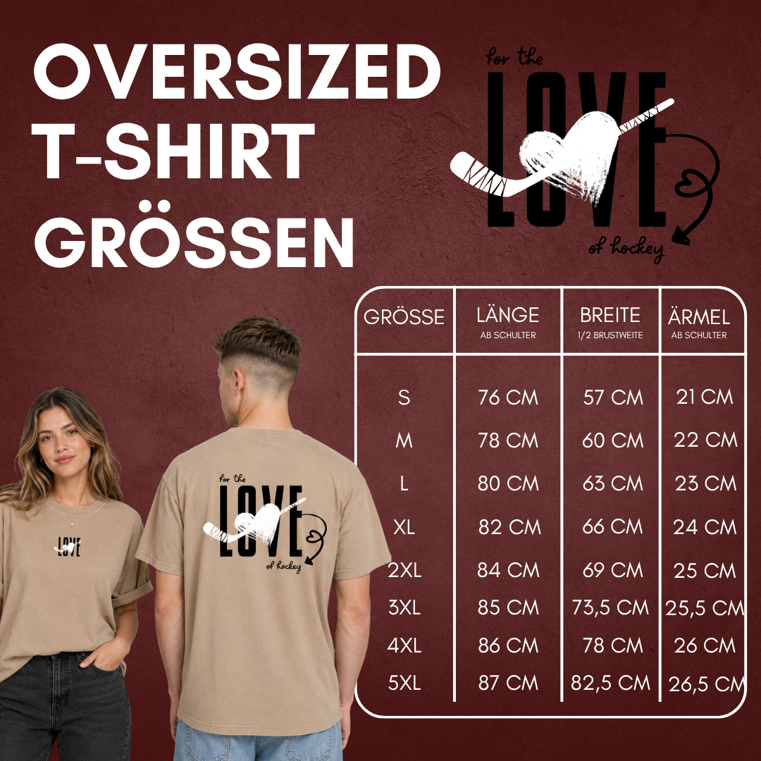 "FOR THE LOVE OF HOCKEY" The Squad Hockey Oversized T-Shirt