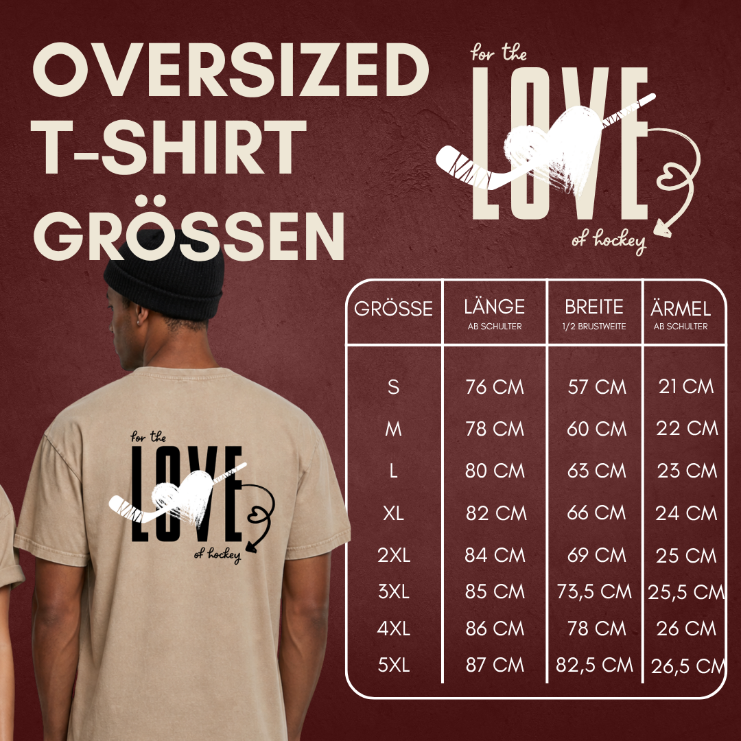 "FOR THE LOVE OF HOCKEY" The Squad Oversized T-Shirt * Inspired by Rachel & Greg Kreutzer *